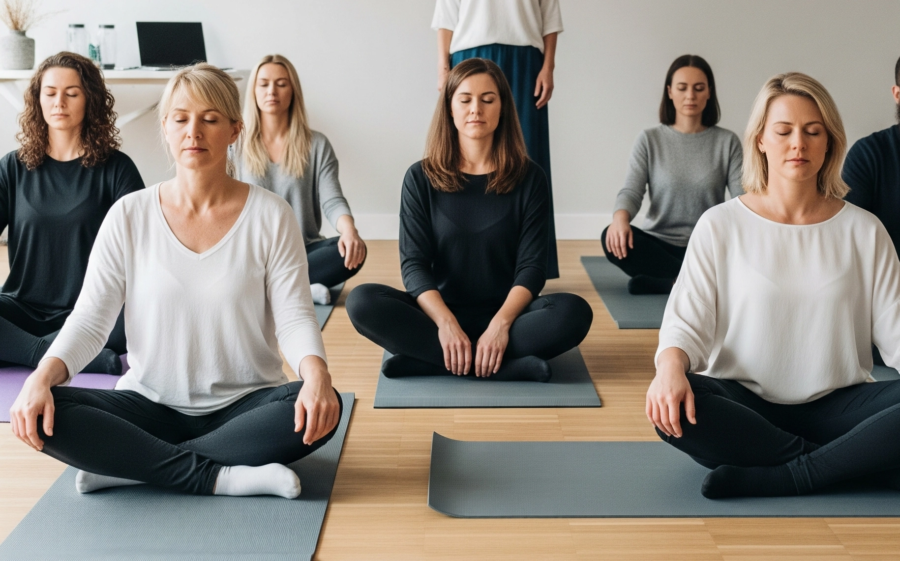 Femmes en train de se détendre grâce à la sophrologie