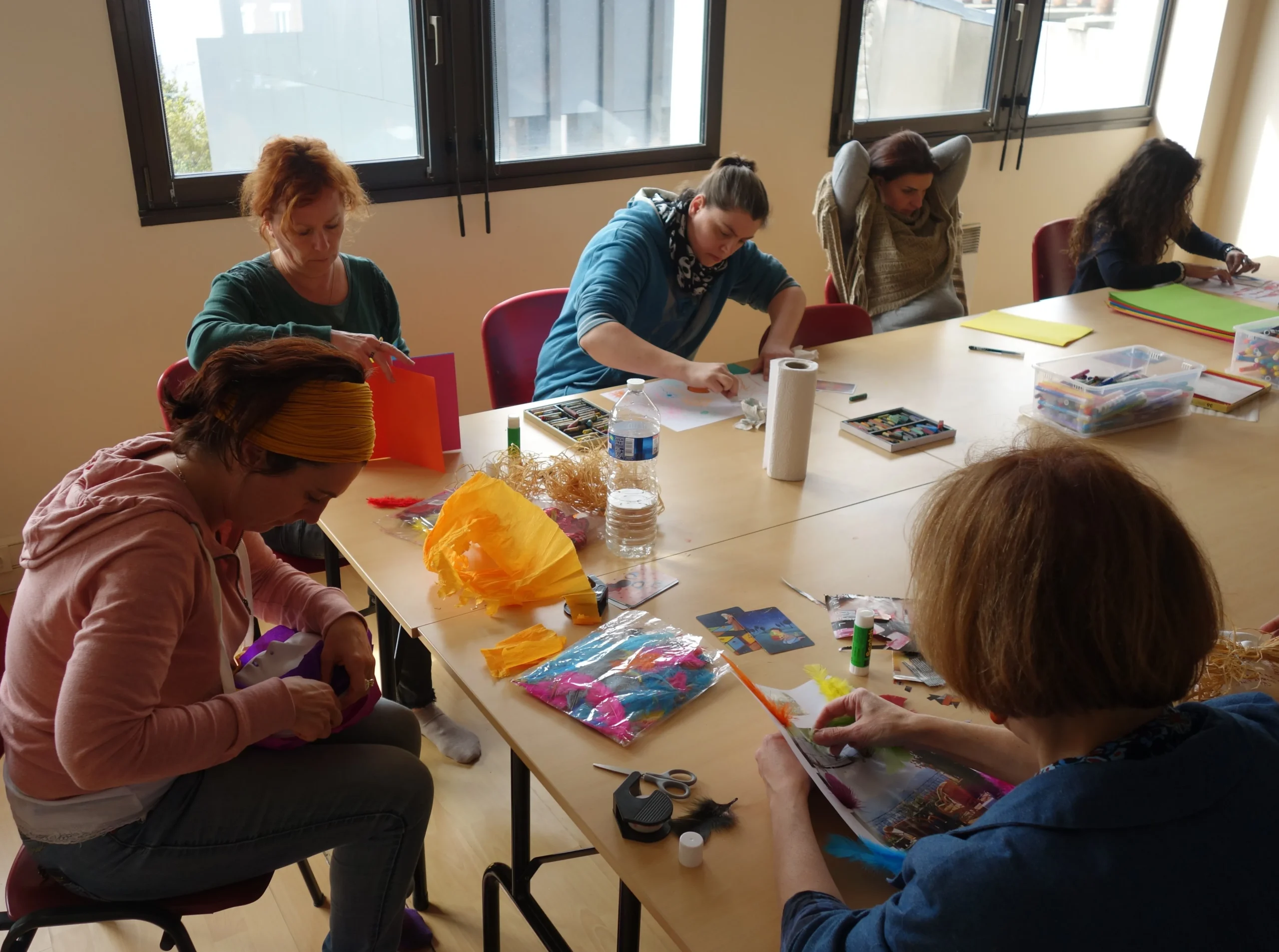 Séance de médiation artistique en relation d'aide
